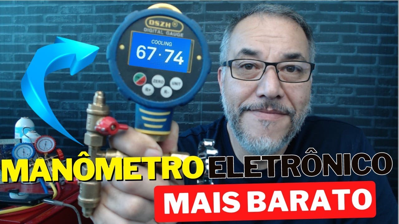 Manômetro Digital DSZH Digital Gauge é Bom? Como usar Manômetro Digital? Curso de Refrigeração