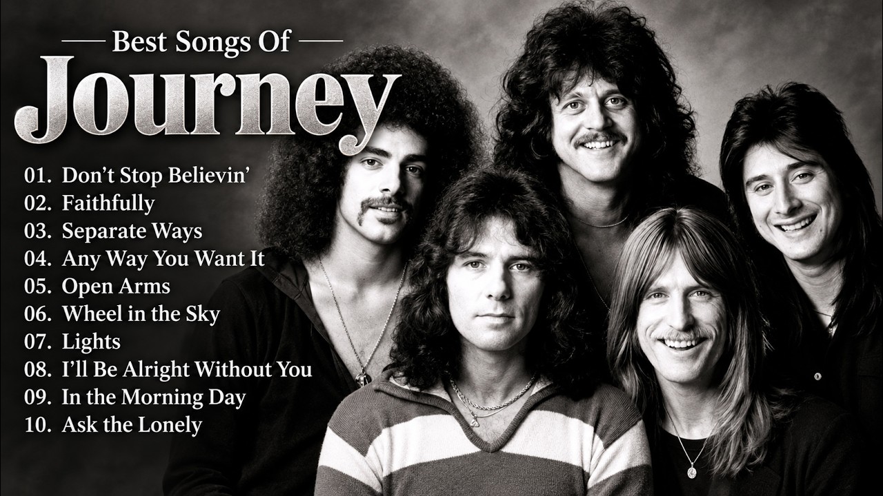 Лучшие песни Journey 🎸 Сборник главных хитов | Don&rsquo;t Stop Believin&rsquo;, Faithfully, Open Arms