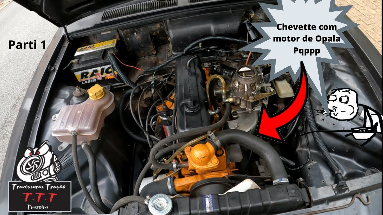 Chevette Motor de Opala Torque absurdo. Parte 1 do projeto Chevette plotado com motor de opala