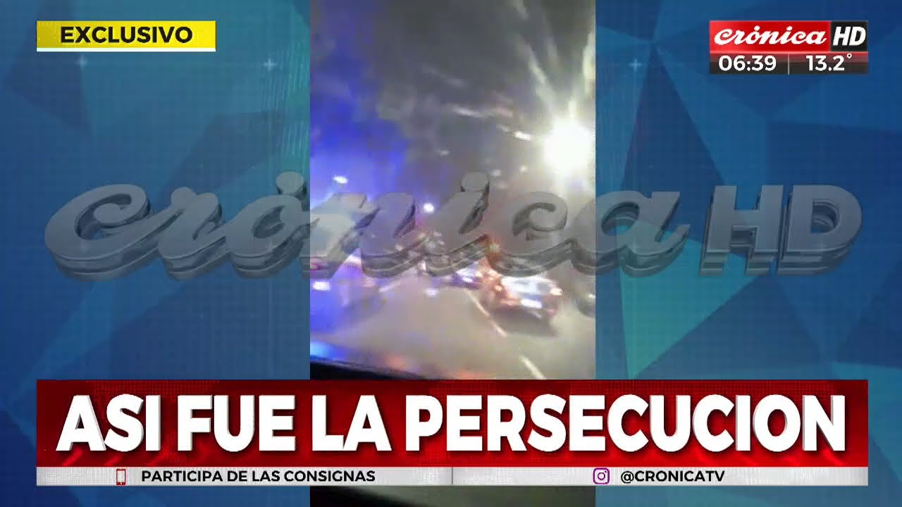 EXCLUSIVO: Así fue la persecución que terminó en choque