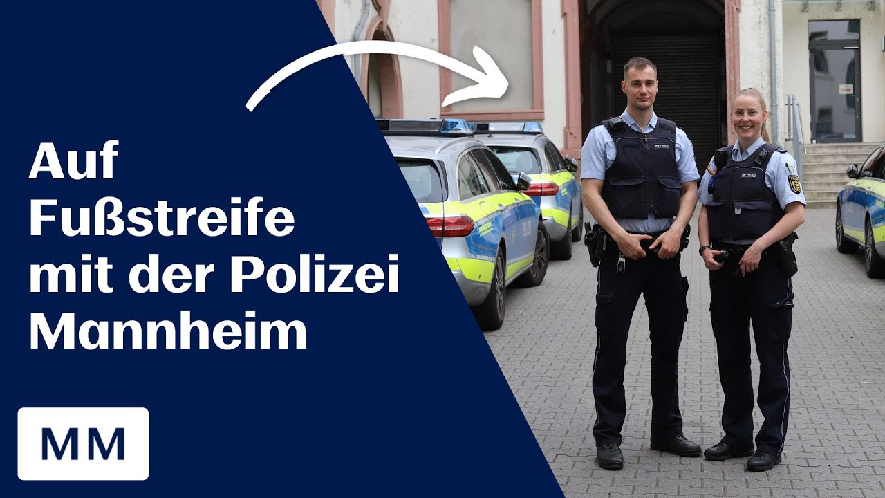 Auf Fußstreife mit Polizeibeamtin Tabea in der Mannheimer Innenstadt