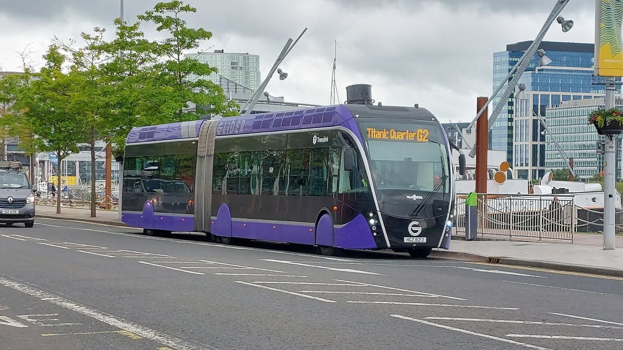 The Belfast Glider bus