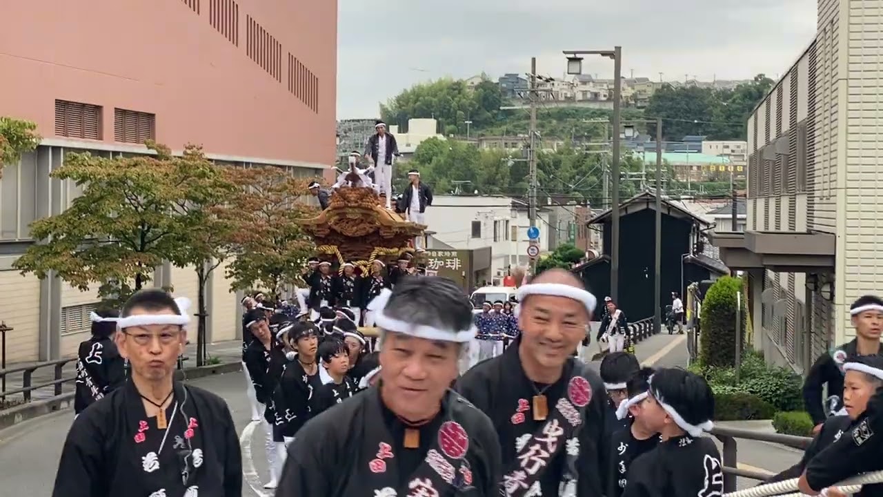 河内長野 だんじり試験曳き 三日市町駅前 2024年9月29日