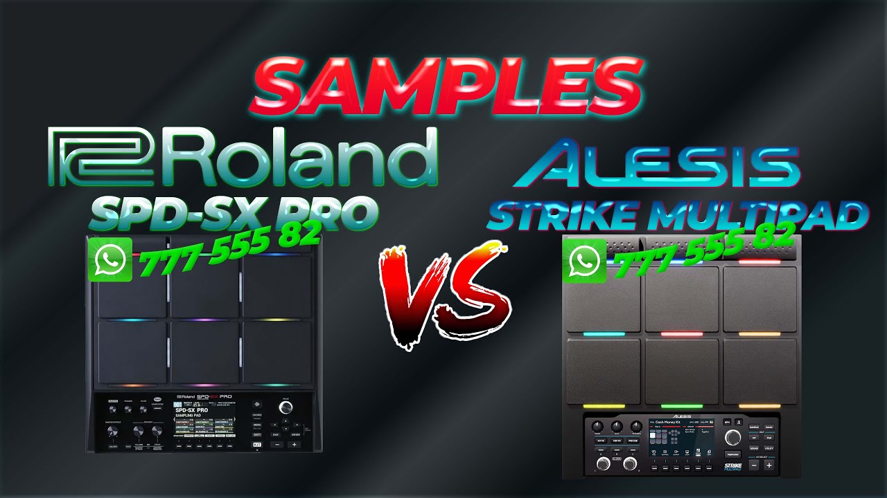 ROLAND SPD-SX PRO✅vs ALESIS STRIKE MULTIPAD✅SAMPLES 2024✅
