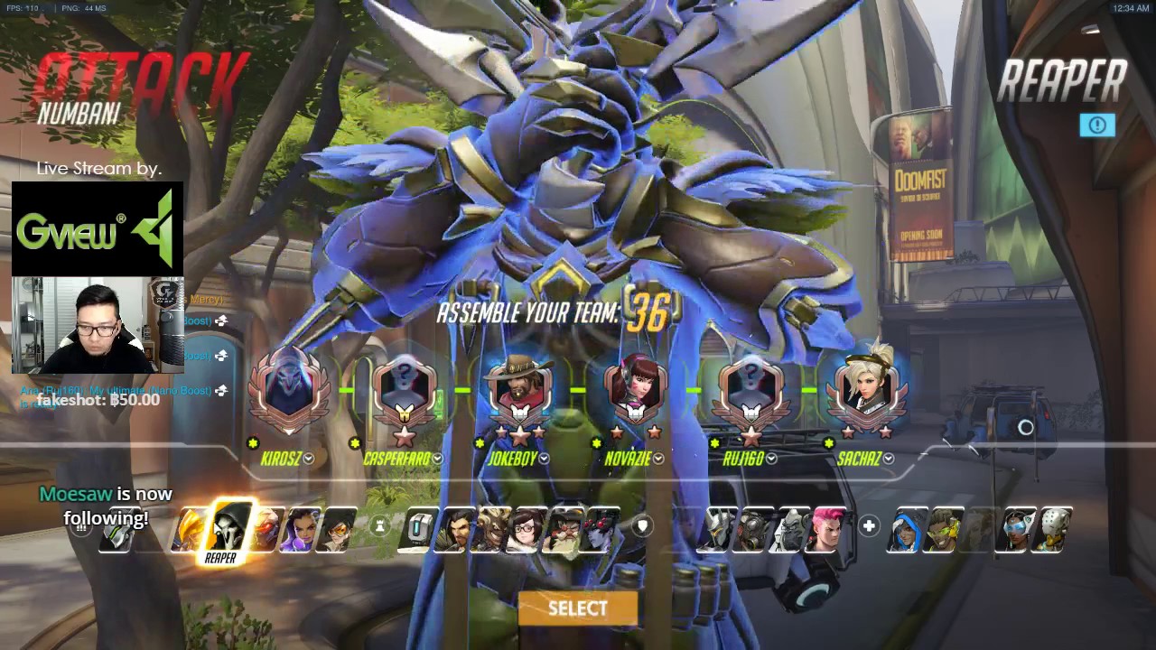 KirosZ หัวร้อน - Gaming night OW / ทดสอบย้อนหลัง