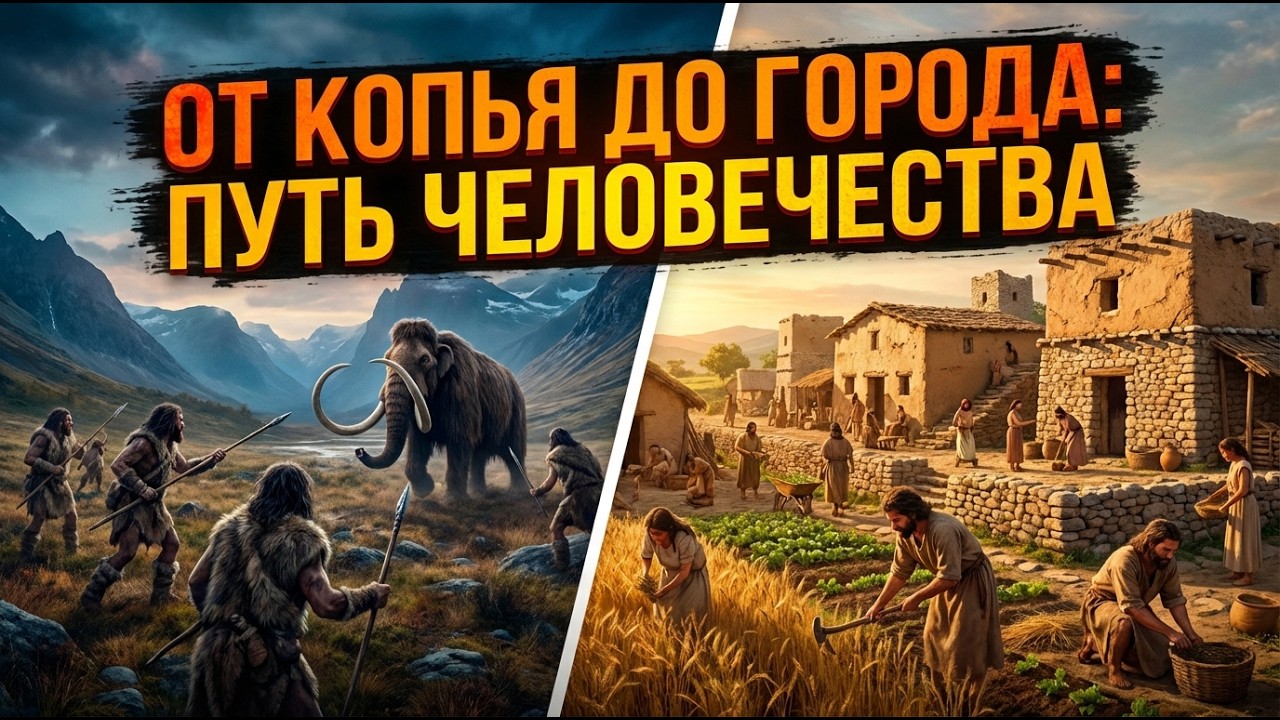 Эволюция Человечества От Первых Охотников До Оседлых Поселений
