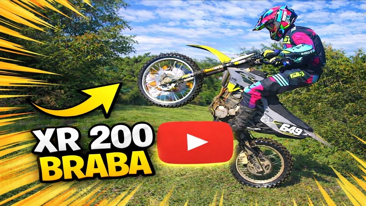 XR 200 MOSTRANDO COMO SE FAZ - TRILHA DE MOTO