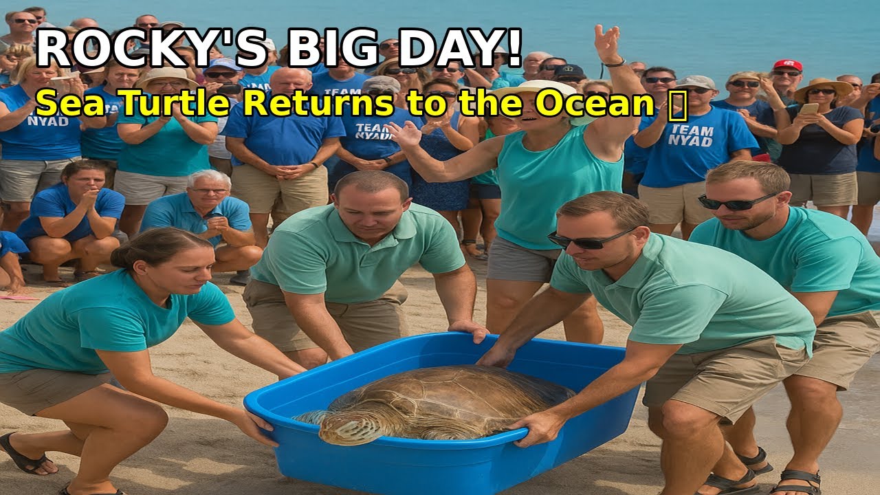 Real Footage Sea Turtle Rocky Returns to the Ocean &ndash; An Emotional Farewell! #ReturnOfRocky
