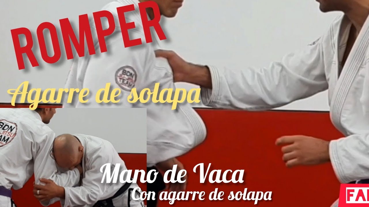 🔺️&iquest;SABES como ROMPER el agarre de solapa? 3 Maneras + MANO DE VACA 🔥(tips para jiu-jitsu)
