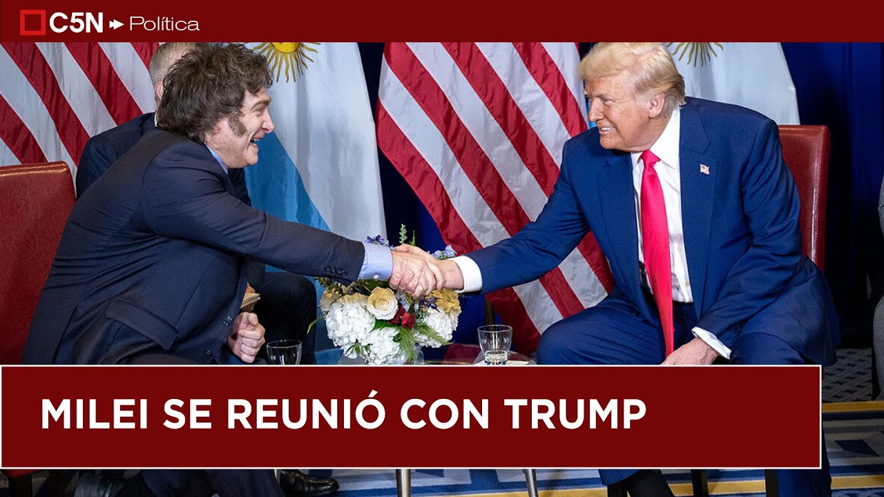 ENCUENTRO entre MILEI y TRUMP: los JEFES de ESTADO se REUNIERON durante 20 minutos