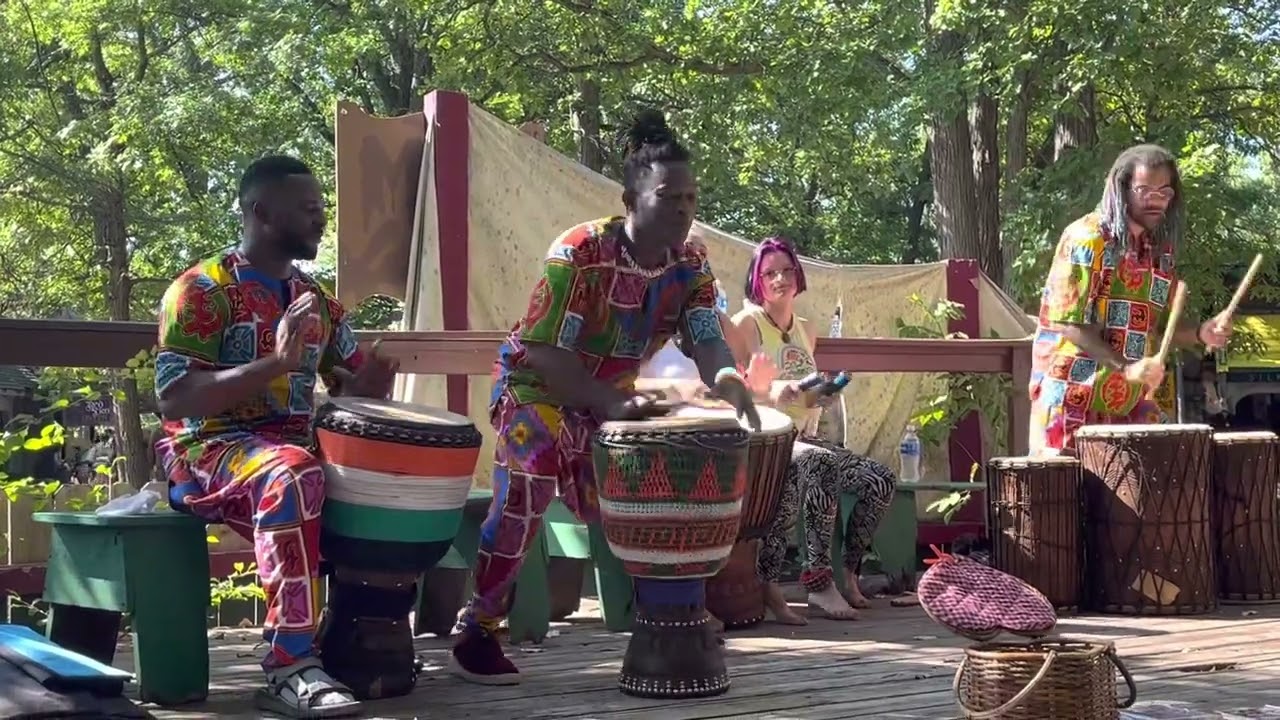 Djobi wake Up ensemble Michigan Renaissance Festival weekend two ￼2022