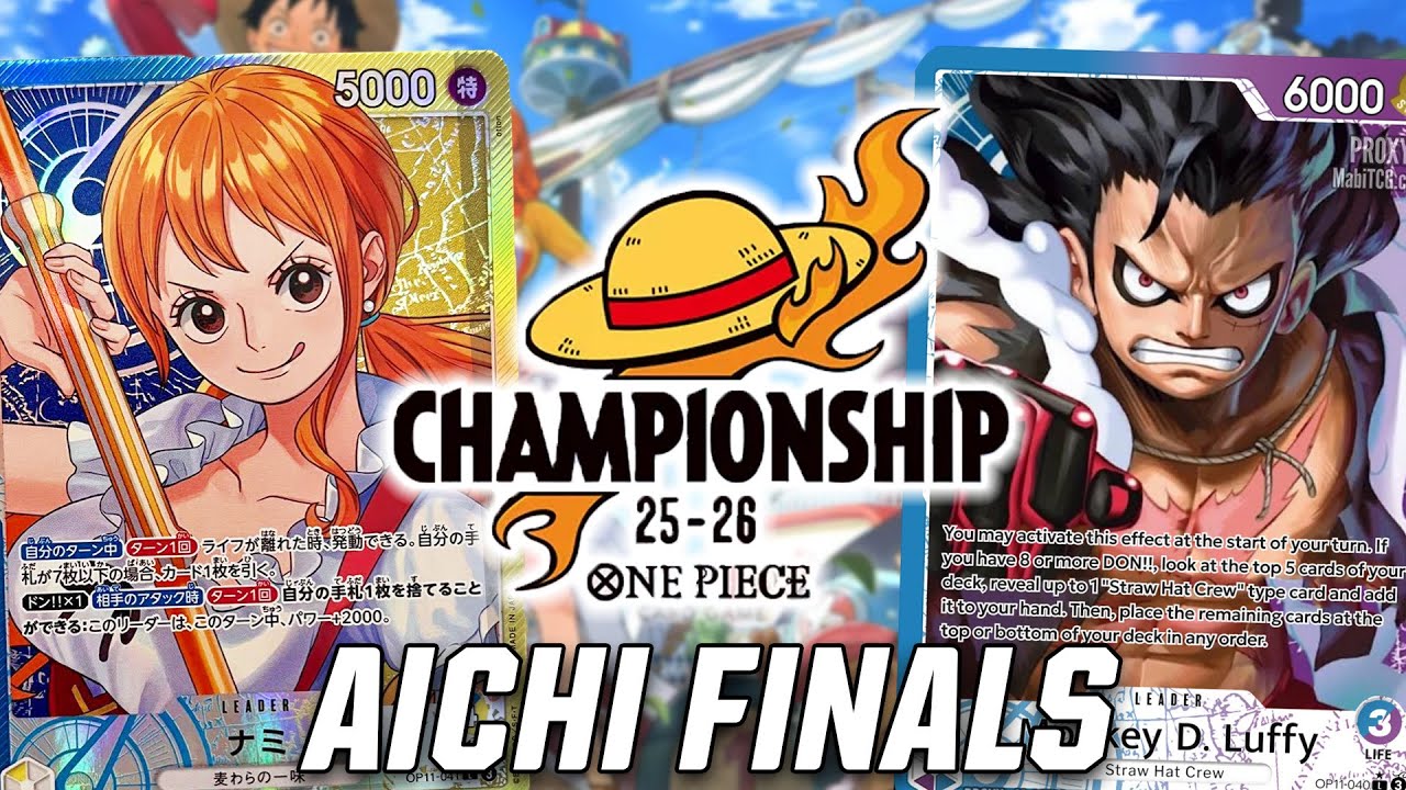 [OP11 FINALS] OP11 Nami vs. OP11 Luffy || Aichi Wave 1 || One Piece Trading Card Game