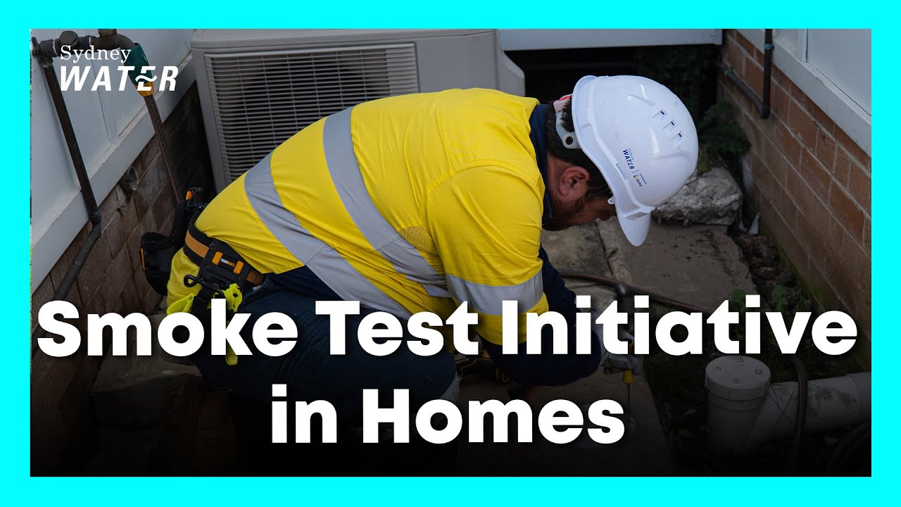 Smoke testing helping detect cracks and leaks
