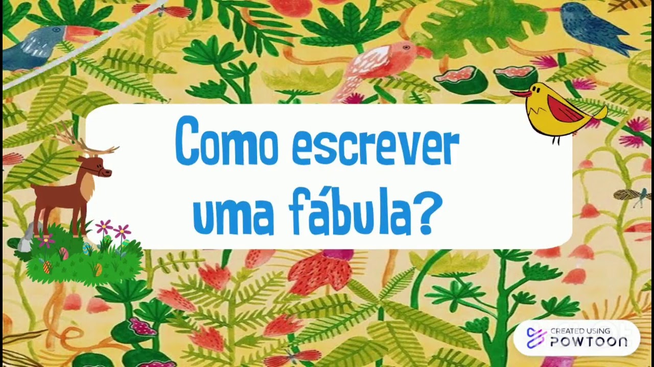 COMO ESCREVER UMA FÁBULA?