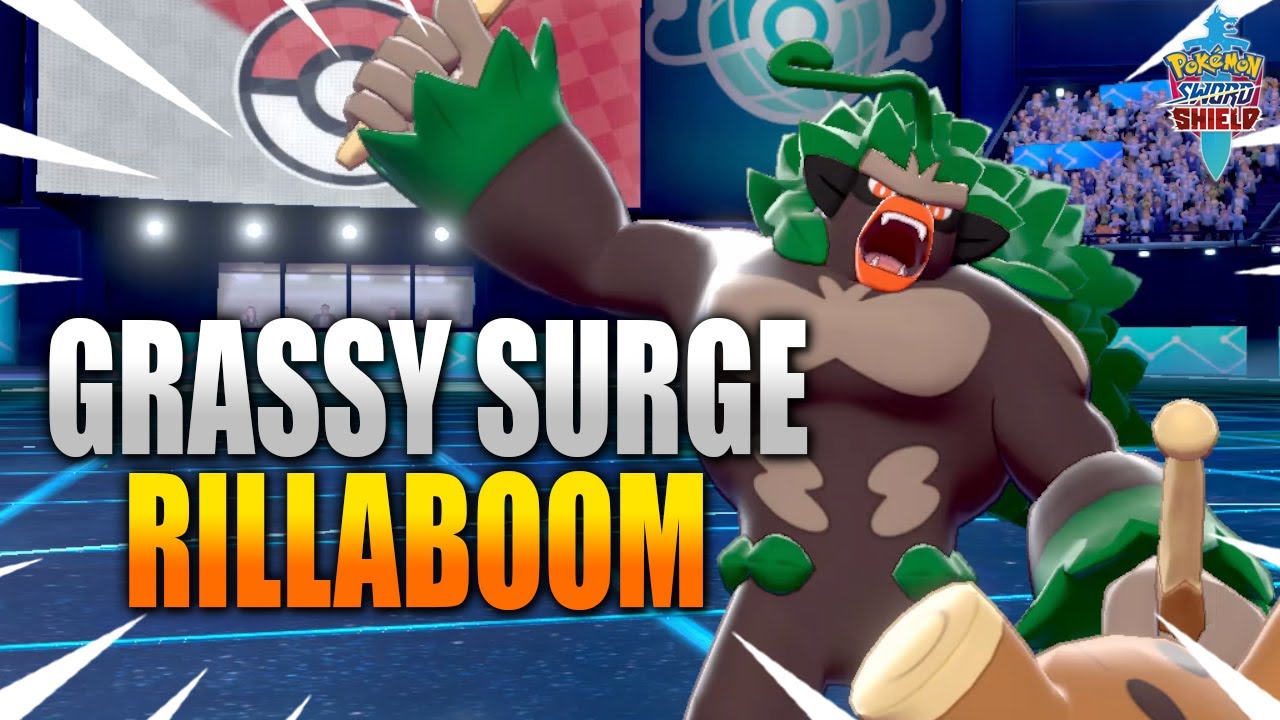 GRASSY SURGE RILLABOOM - Pokemon Sword and Shield VGC 2020