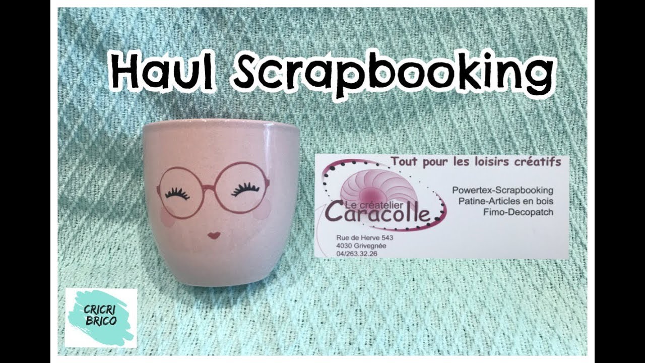 Haul Scrapbooking Créatelier Caracolle Rangements, tampons et Nuvo