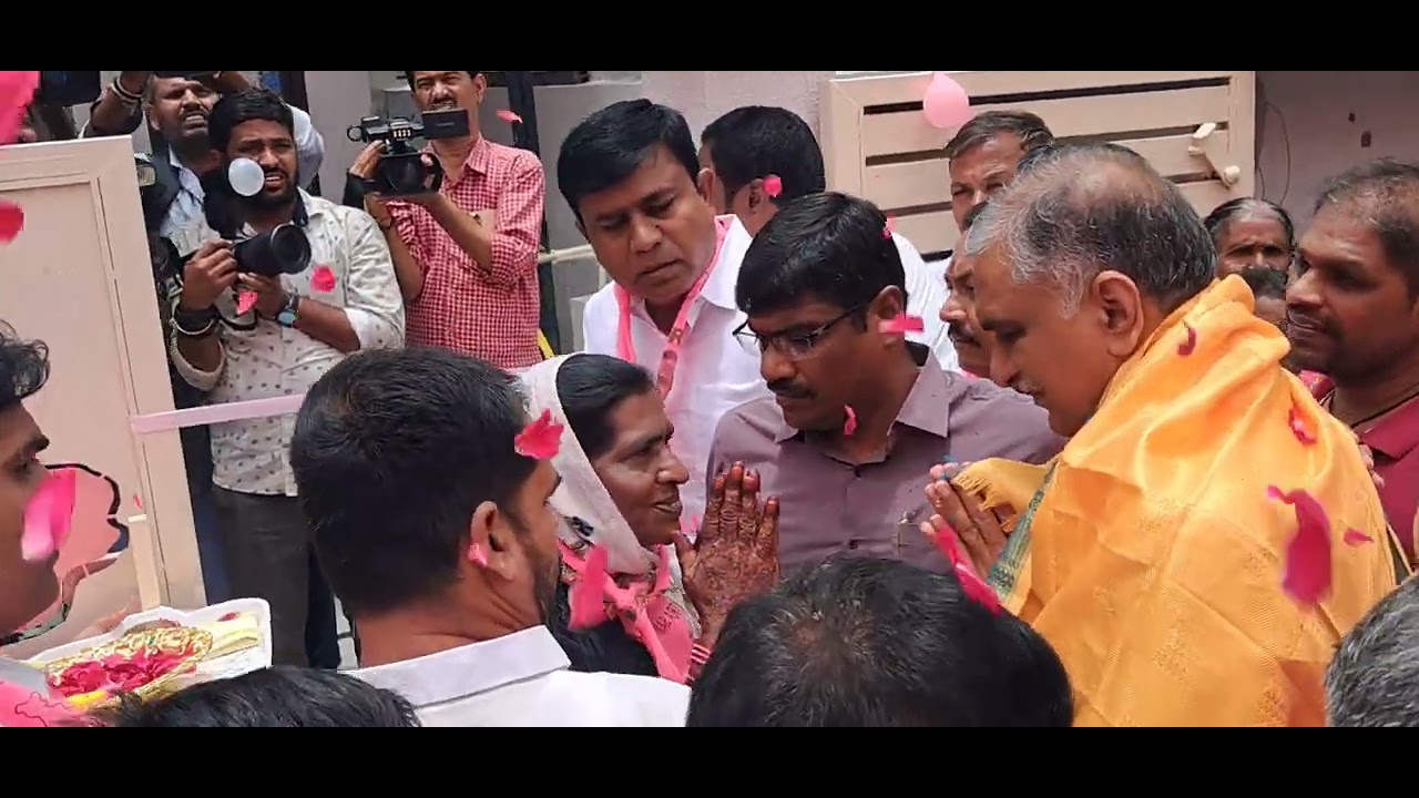 BRS PARTY OFFICE INAUGURATION IN 20TH WARD SAJID PURA BY MLA HARISH RAO SIR SIDDIPET 