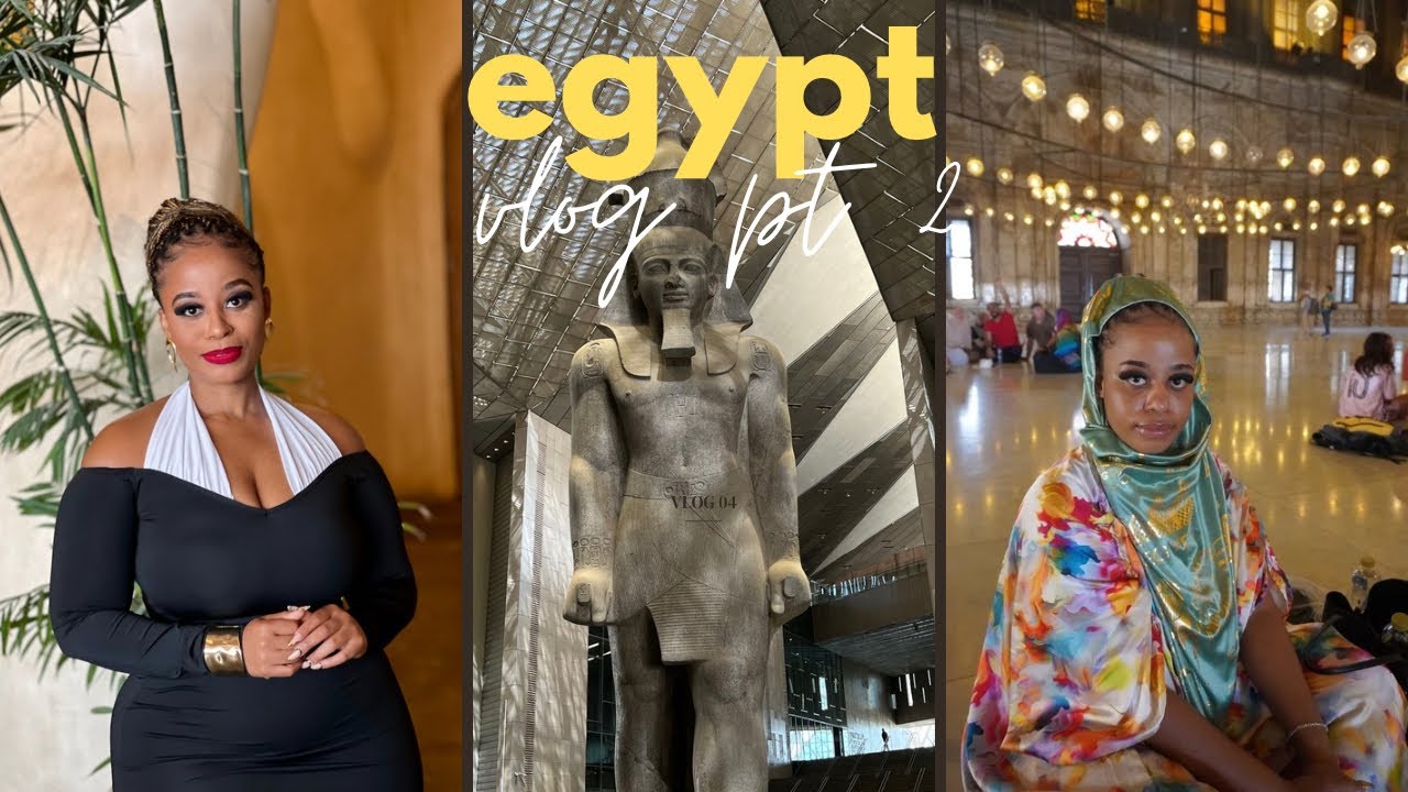 EGYPT TRAVEL VLOG: Grand Egyptian Museum, Esca Cueva, Old Cave Church & a lot more| Kgopotjo Lebepe