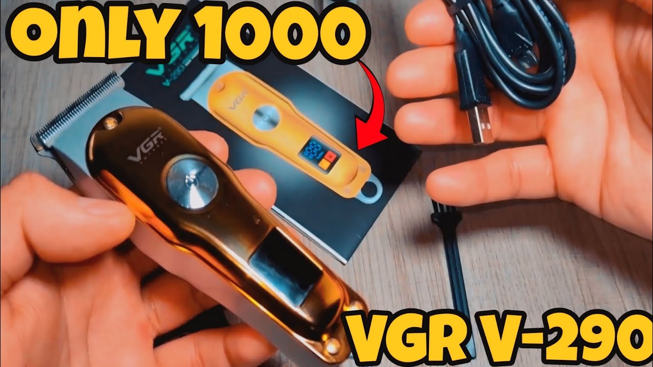 #5,||VGR V-290 Trimmer Unboxing🎁 || बॉक्स में क्या-क्या मिलता है?😱 ||Under 1000 अच्छा और सस्ता भी||