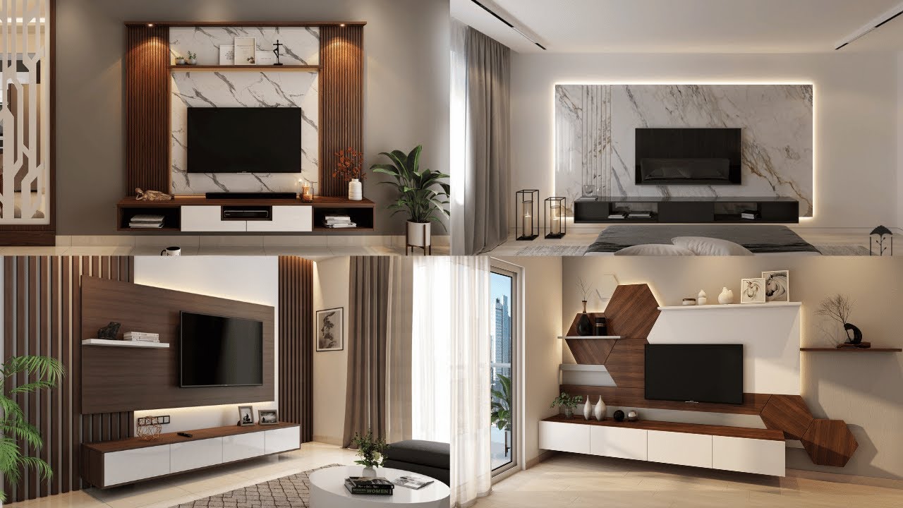 Latest TV Wall Unit Designs 2025 | Modern Home TV Unit Cabinet Designs | TV Cabinet Design Ideas