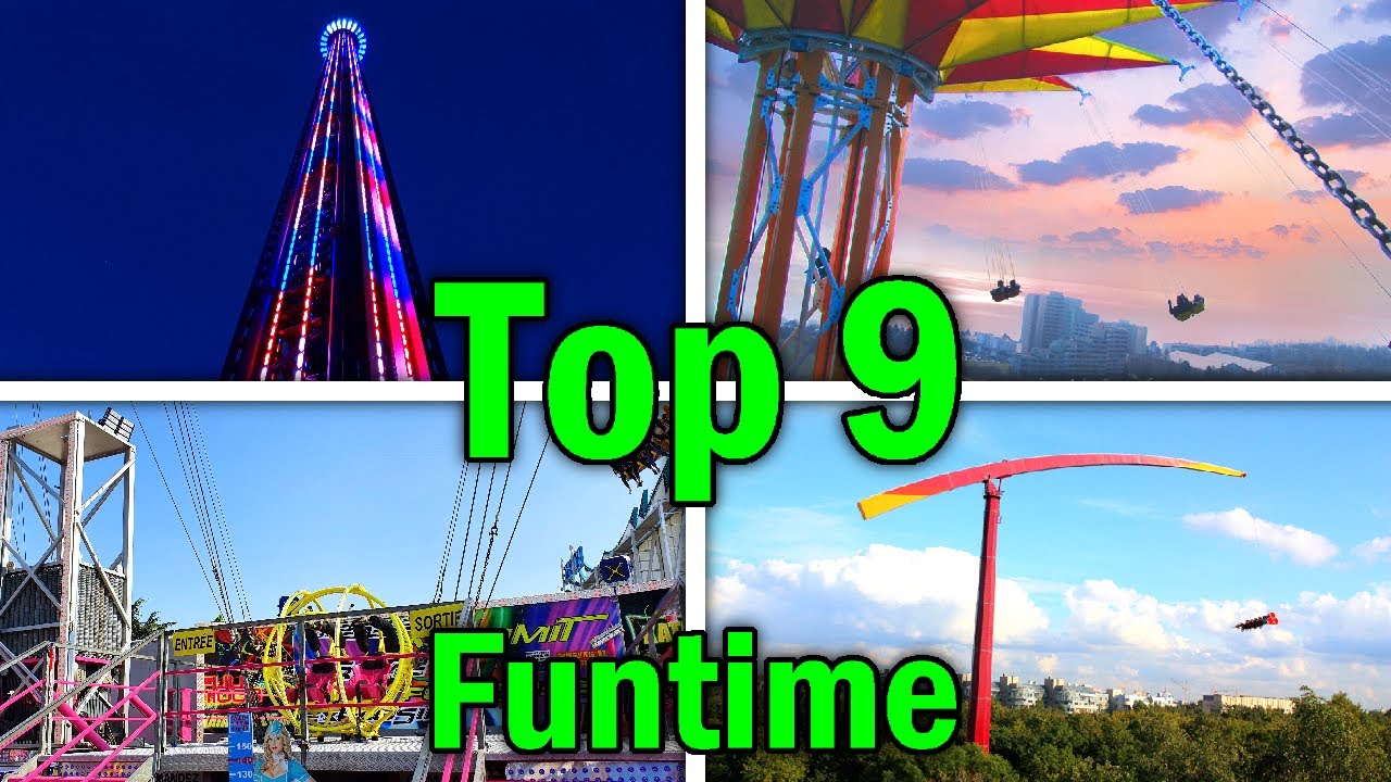 🏅 TOP 9 des meilleurs types d'attractions de FUNTIME - 100% ATTRACTIONS