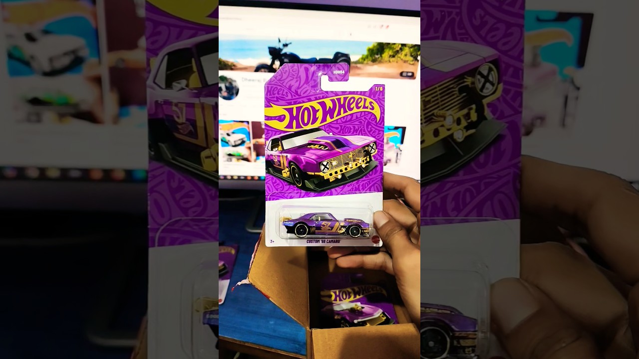 unboxing hot wheels delivery 😍 #hotwheels #camaro #custom #anniversary #diecastcars