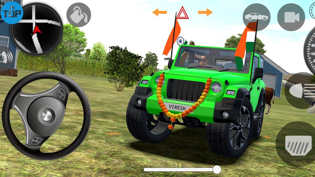 Modified Mahindra Thar😈Games:India Green Thar (Gadi Wala Games) Car Game Android Game - #2026