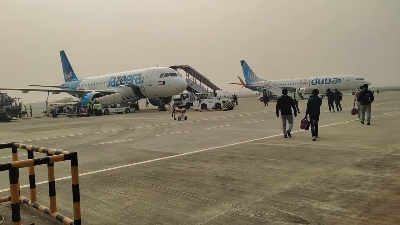 Jazeera Air and Fly Dubai together at GBIA apron