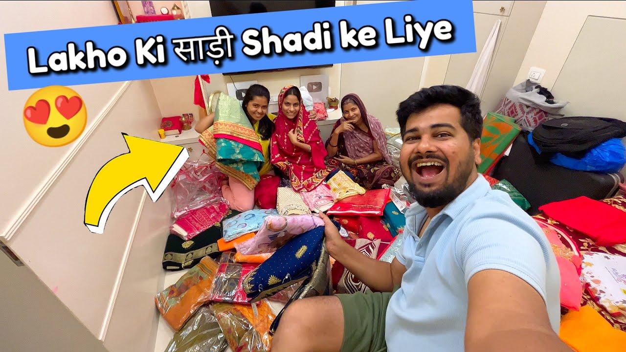 Lakho ki Saree Manisha Ke Shadi ke liye 😍😍 #family #shadi