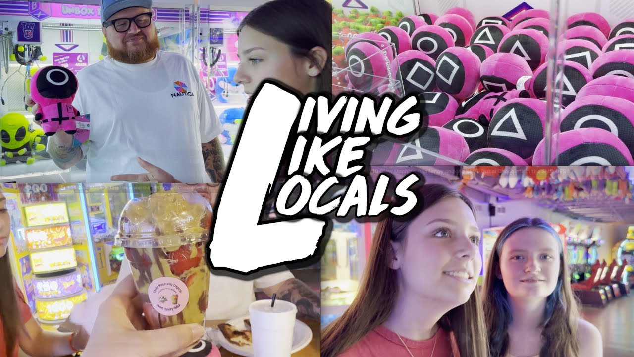 SQUID GAME CLAW MACHINE! $40 Claw Machine Challenge and the BEST Dubai Chocolate in the SMOKIES!!
