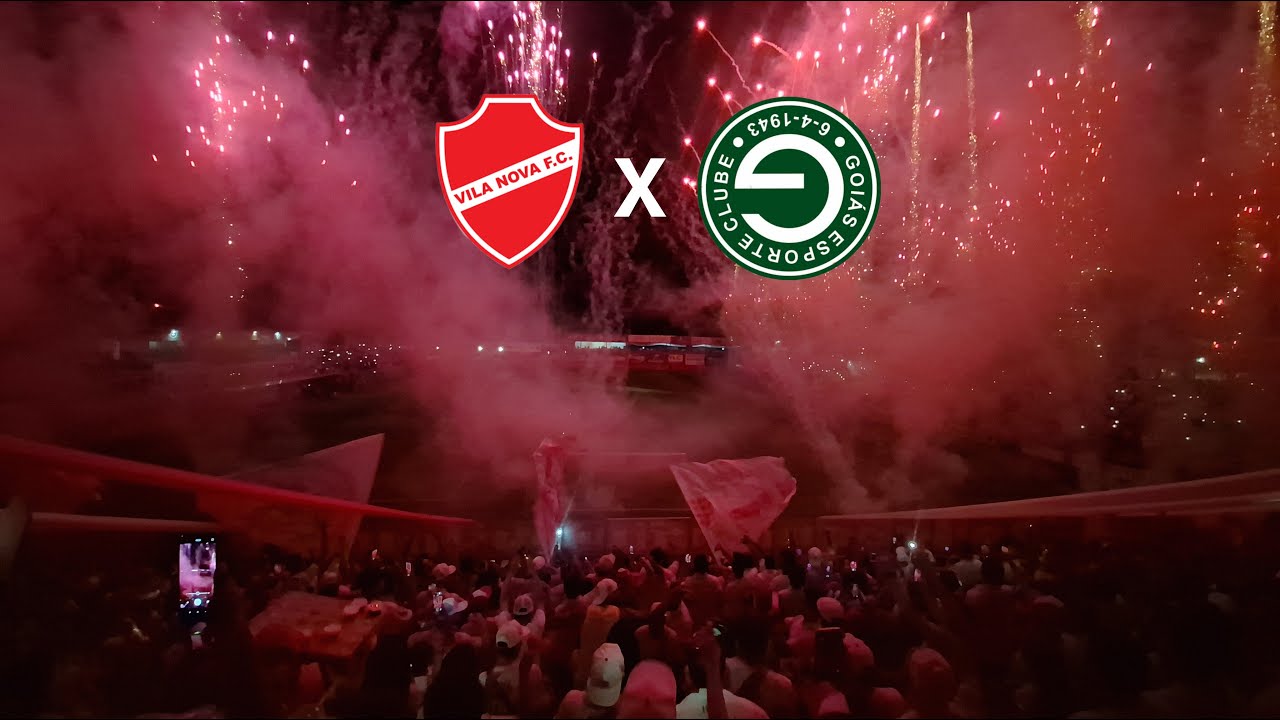 Vitória no clássico. Torcida do Vila Nova no jogo Vila Nova x Goiás pela Copa Verde 2024.