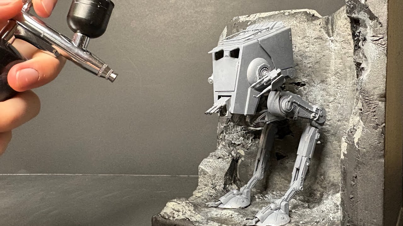 AT-ST in a Cave | Calm Diorama Crafting