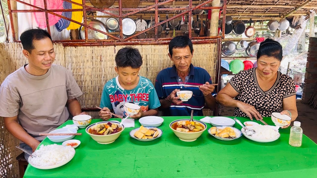 Khô Dứa Chiên Xương Hầm Củ Dền Bữa Cơm Ngon Của Gia Đình /at6n