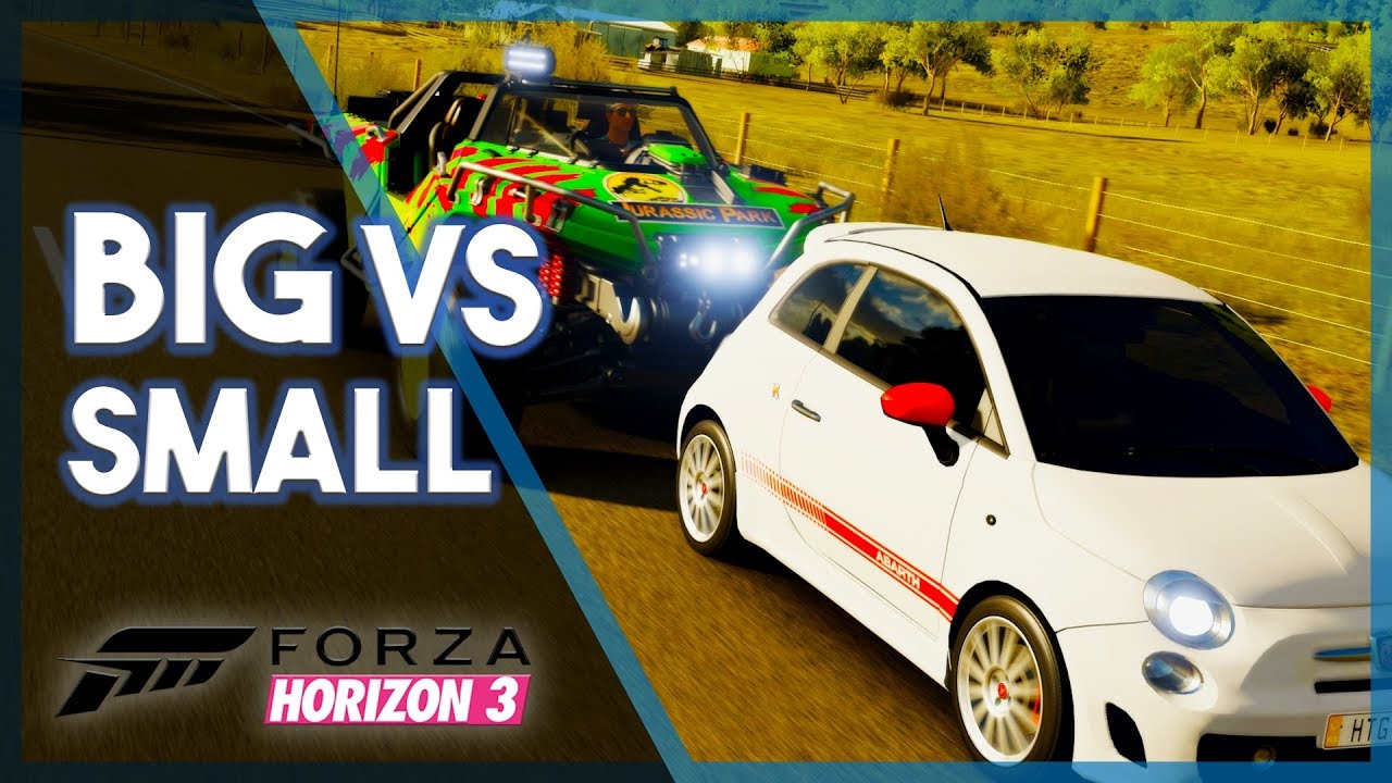 Forza Horizon 3 | Big vs Tiny Vehicles! (Races & Funny Moments)