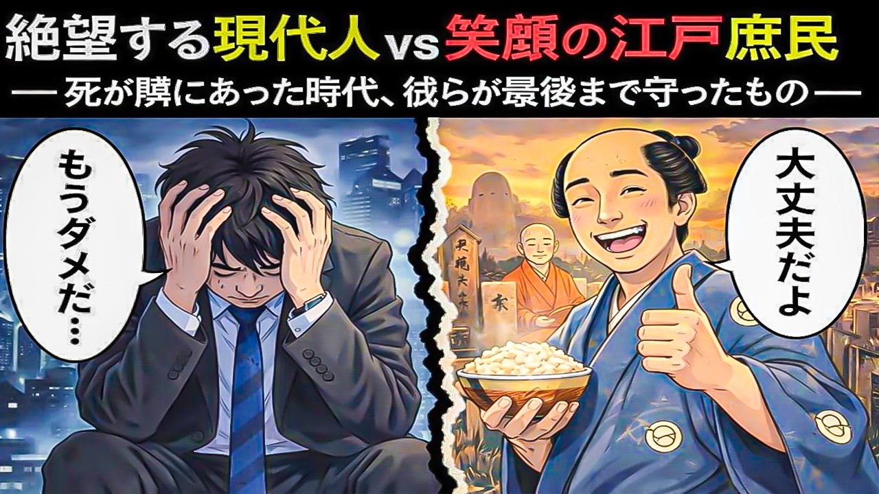 絶望する現代人 vs 笑顔の江戸庶民――死が隣にあった時代、彼らが最後まで守ったもの