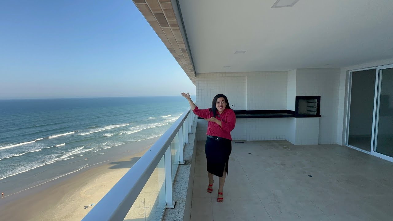 Apartamento dos sonhos ⛱👏🏻🥰 Frente Mar 🌊 Alto Padrão com 03 suítes em Praia Grande 📌