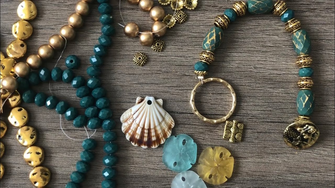Strung Bracelet Tutorial! Mermaid at the Beach!