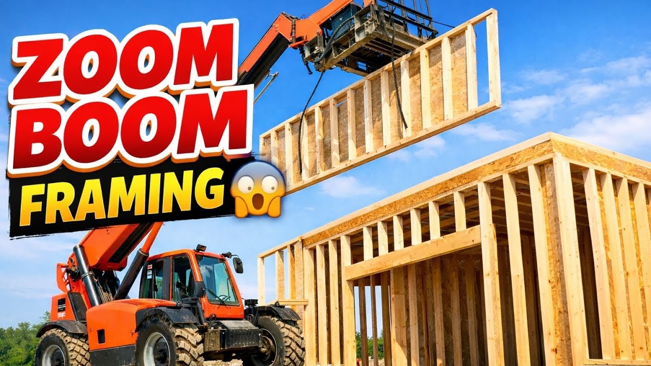 Zoom Boom ਨਾਲ Interior Wall Framing 🔨 | Canadian Construction Life 🇨🇦 | RV Punjabi Vlogs