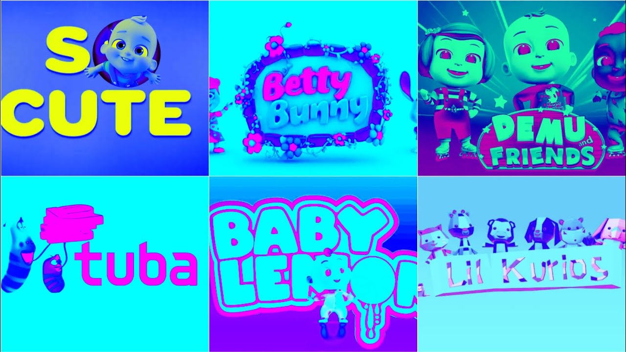 Best logo Compilation Effects: So cute, Betty and Bunny, Demo and friends, Baby lemon logo effects