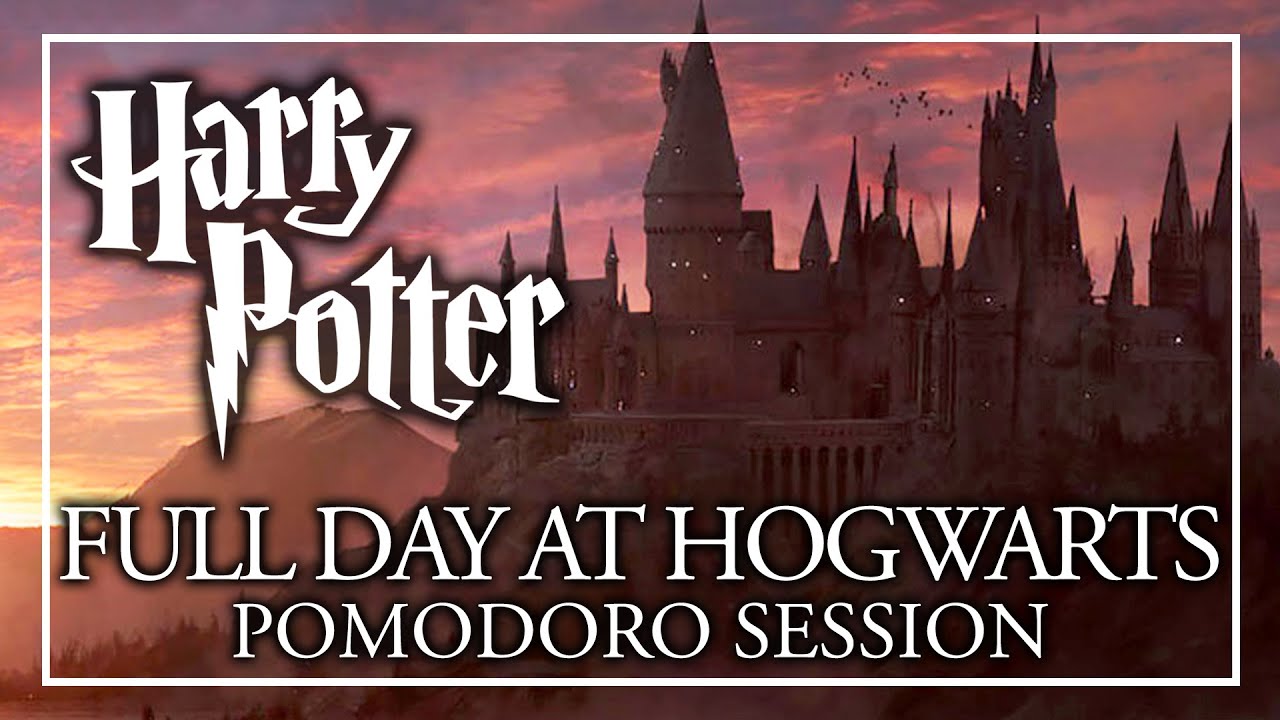 FULL DAY AT HOGWARTS - HARRY POTTER POMODORO SESSION - Harry Potter ASMR