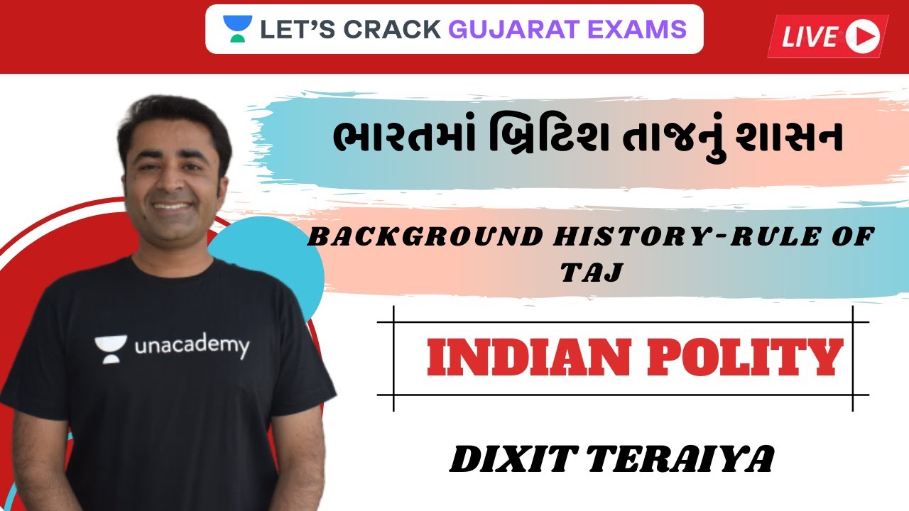 ભારતમાં બ્રિટિશ તાજનું શાસન | Background History - Rule of Taj |  POLITY | Dixit Teraiya