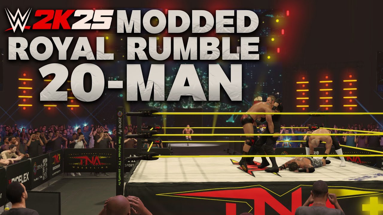 WWE 2K25 |MODDED 20-MAN RUMBLE | New WWE 2K25 Mods