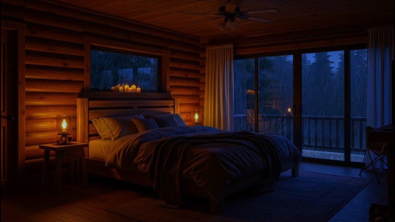🌨 Goodbye Insomnia | The Sound Of Rain is Calm and Comfortable
