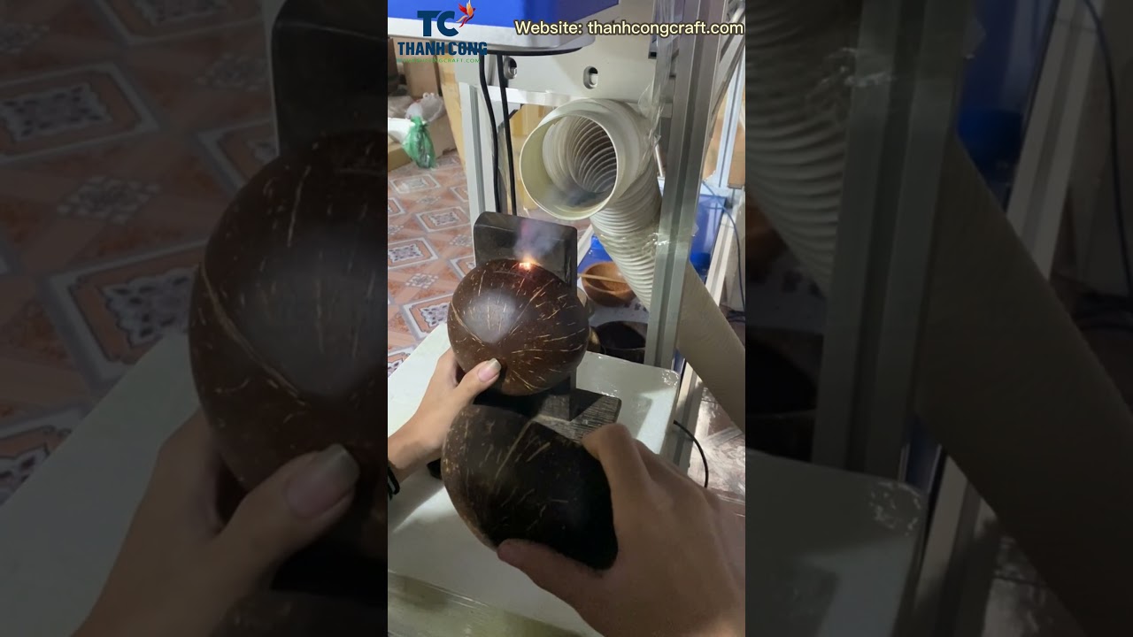 How To Laser Coconut Bowls, Coconut Shell Bowls By Thanhcongcraft