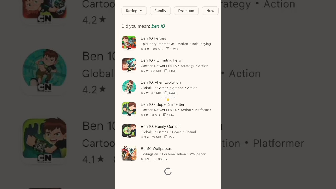 ben 10 secret  game in play store.
