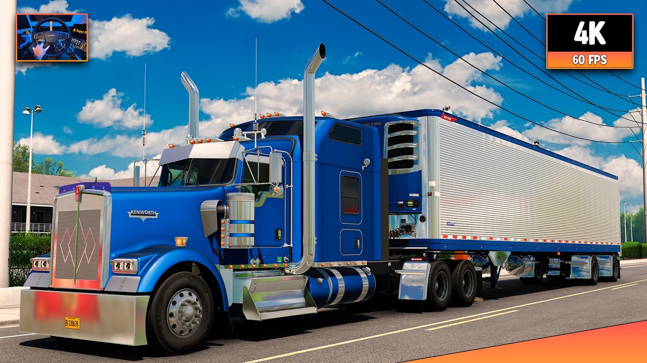 Kenworth W900 + CAT 3406B | Winnemucca - Nampa | ATS 1.59 4K Gameplay + Wheel Cam