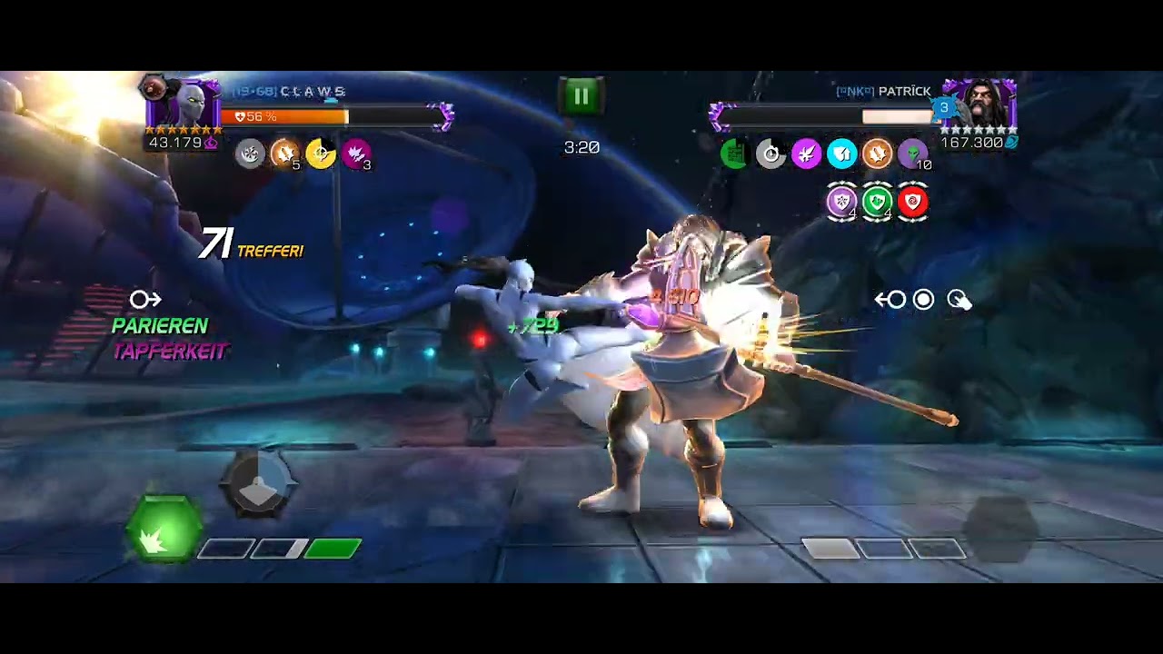 MCOC AW R3 white Tiger vs R3 Serpent BOSS