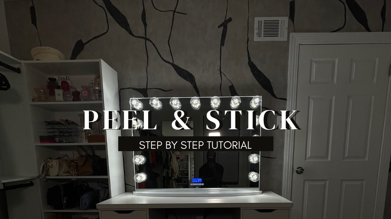 How to Install Peel and Stick Wallpaper - RoomMates RMK12208M