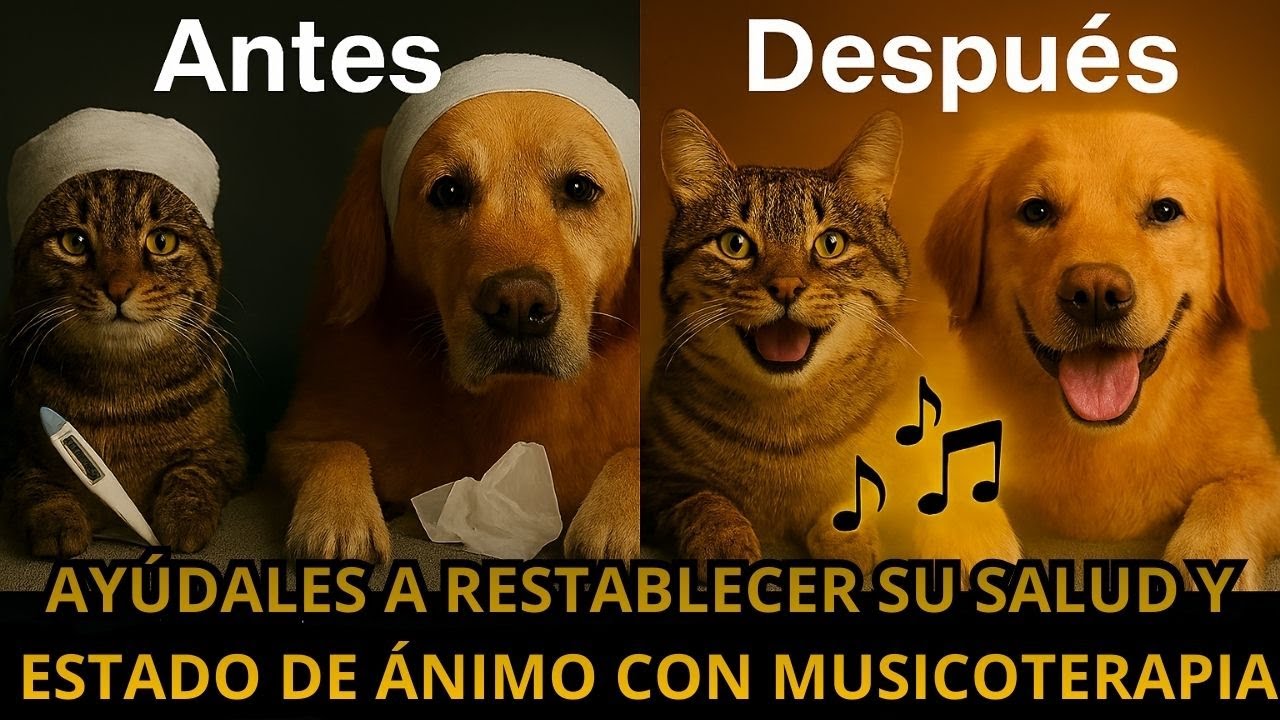 Música terapéutica para perros y gatos enfermos o con traumas | 432 Hz  clínicas, refugios y hogares
