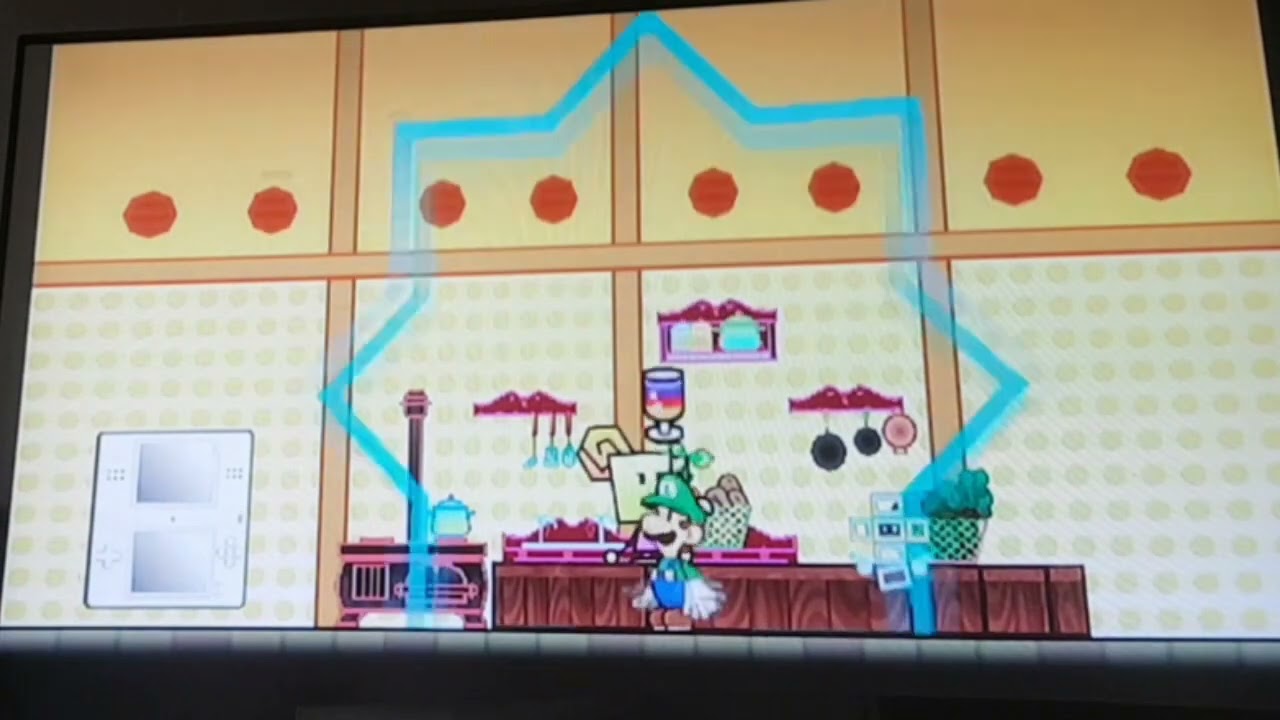 (super paper mario) Luigi Shows u Recipes for the food